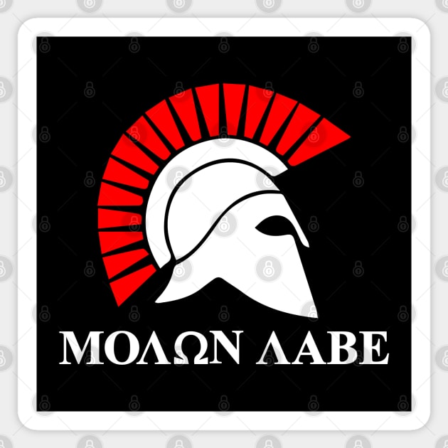 Mod.13 Molon Labe Greek Spartan Sticker by parashop